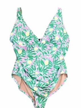 J. Crew One-Piece Swimsuit - Green Pineapple Print